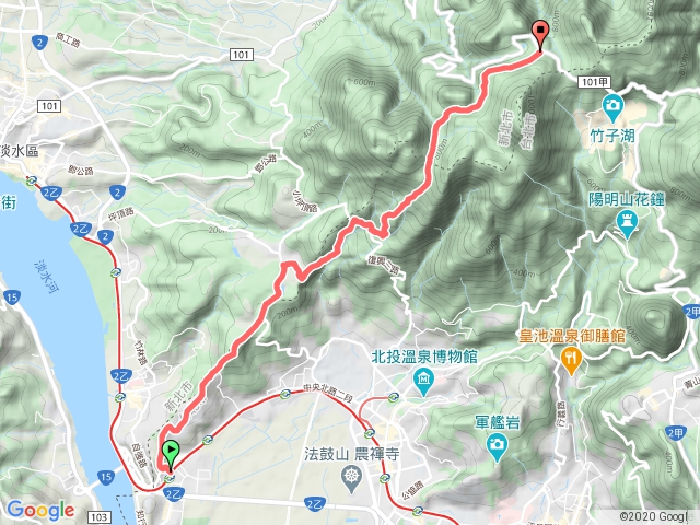 北縱走第一段，關渡~二子坪