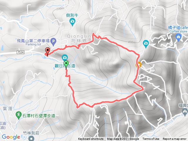 飛鳳山_觀日坪上逆時針小O路線