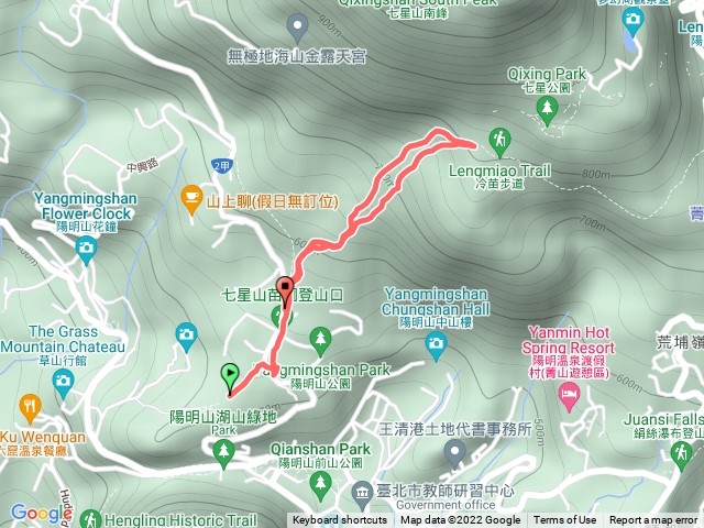 陽明山第二停車場-苗圃步道（環狀）