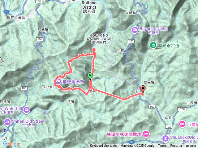 三貂嶺瀑布猴洞牡丹