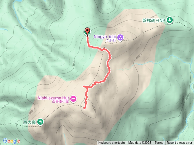 日本百名山之西吾妻山
