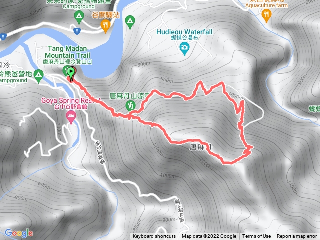 唐麻丹山（谷關七雄老么）裡冷登山口o型