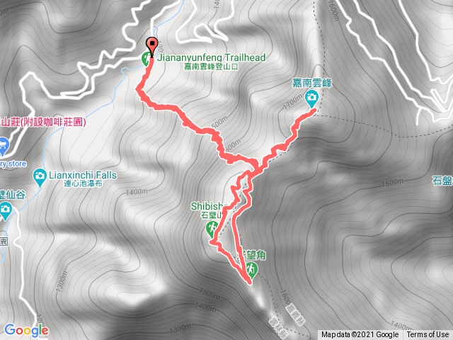 石壁山、好望角、嘉南雲峰步道O型