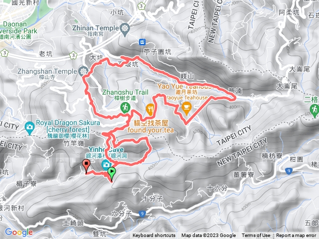 銀河洞>貓空>鵝角格山