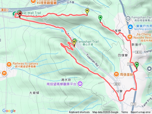 萬里長城步道上，藤山下預覽圖