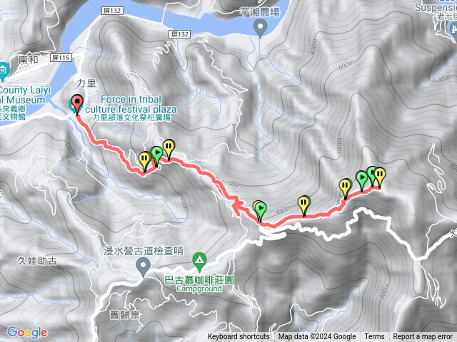 力里登山口-力里山三角點-力里登山口