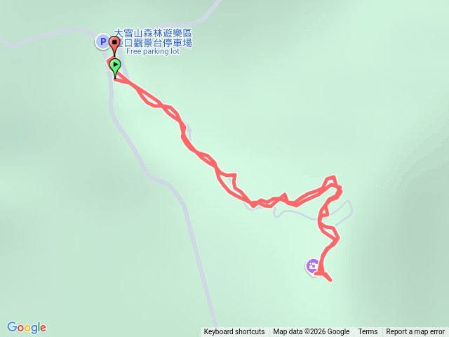 大雪山啞口觀景台步道預覽圖