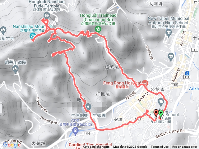 烘爐地登山步道（柴埕路上、牛伯伯蝴蝶生態園下）