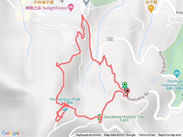 樹梅坪古道欽賢國中小露頭O型