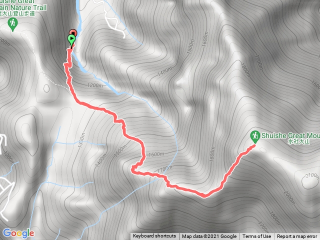 水社大山（白石山土地公廟上下）