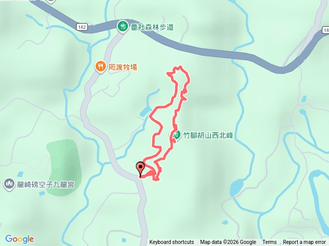 台南龍崎 竹腳胡山西北峰