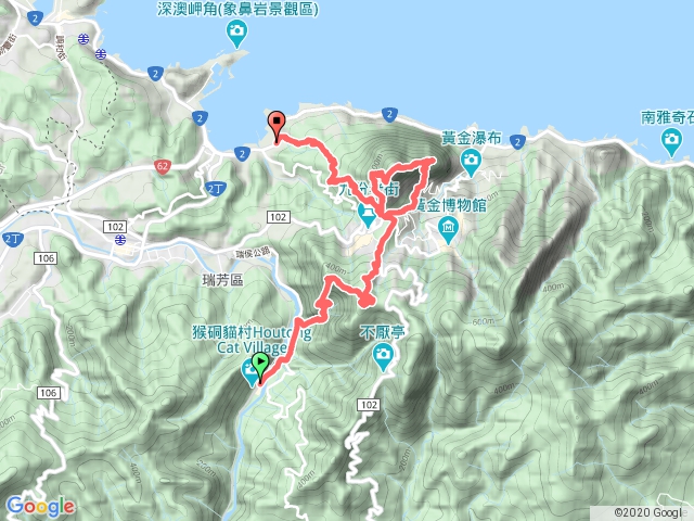 1090513_猴硐車站>小粗坑古道>粗坑口山>小粗坑山>大粗坑山>基隆山東峰>基隆山>西峰>焿子寮古道>海濱