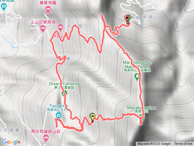 1091206珠湖登馬那邦山O型回