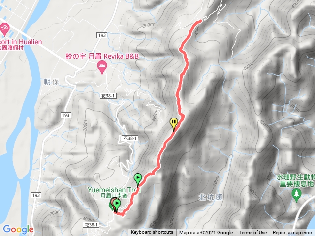 月眉登山口南到北