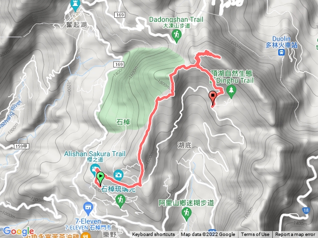 石棹吳鳳廟-大凍山-頂湖