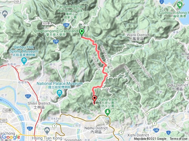 擎天崗往碧山巖縱走