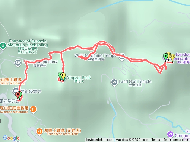 凌雲寺-尖山步道-潮音一尖-尖山-鷹仔尖