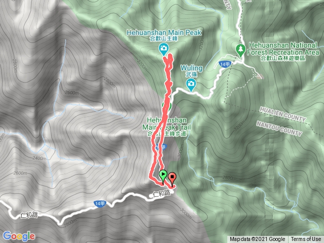 合歡南峰+合歡主峰縱走單攻