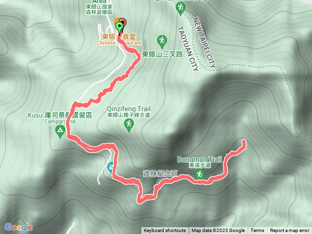 東眼山平緩散步健行