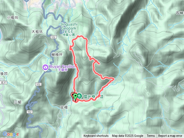 燦光寮古道o型路線預覽圖