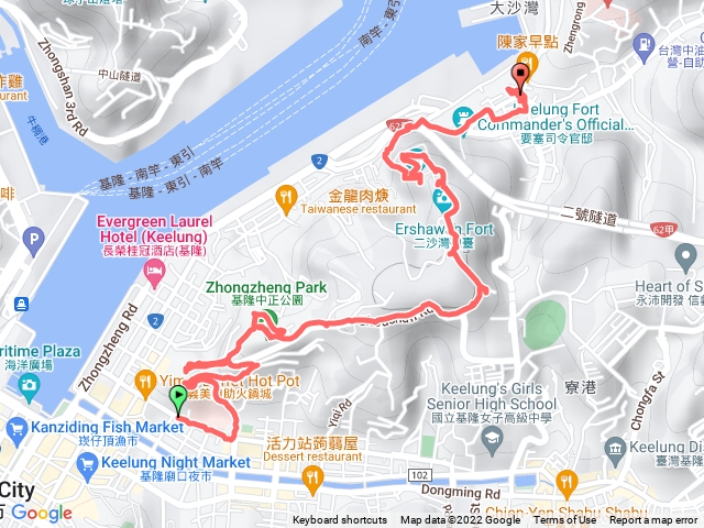 20221229 基隆港東岸戰爭與和平路線