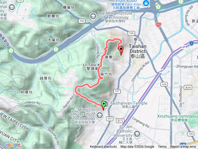 頂泰山巖-尖凍山-辭修公園預覽圖