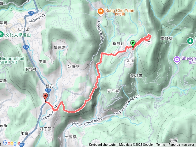 2025-10-10 坪頂古圳步道連走狗殷勤古道─登峰圳步道→登峰圳涵洞→坪頂新圳涵洞→坪頂新圳步道→竹林步道→滑瀑水源頭→狗殷勤古道預覽圖