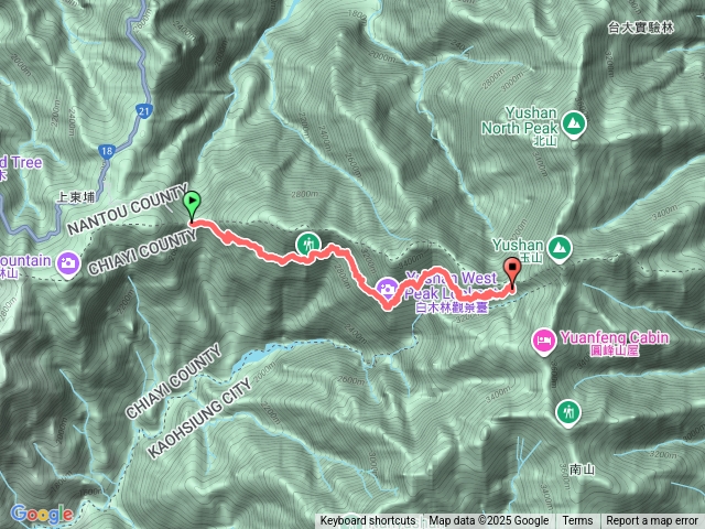 D1登山口到排雲山莊