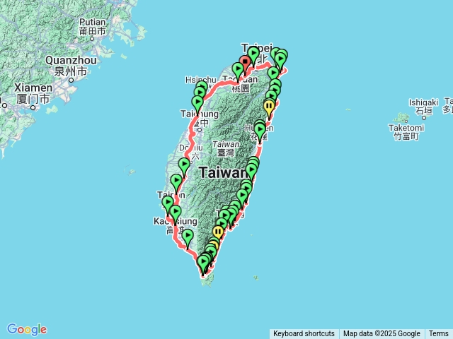 環島1號線（主線山海圳＆南臺濱海支線車城＆東海岸環線）