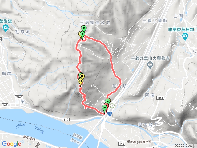 火炎山 O形 北鞍下山