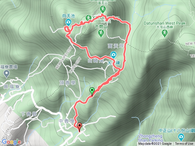 清天宮到面天山來回