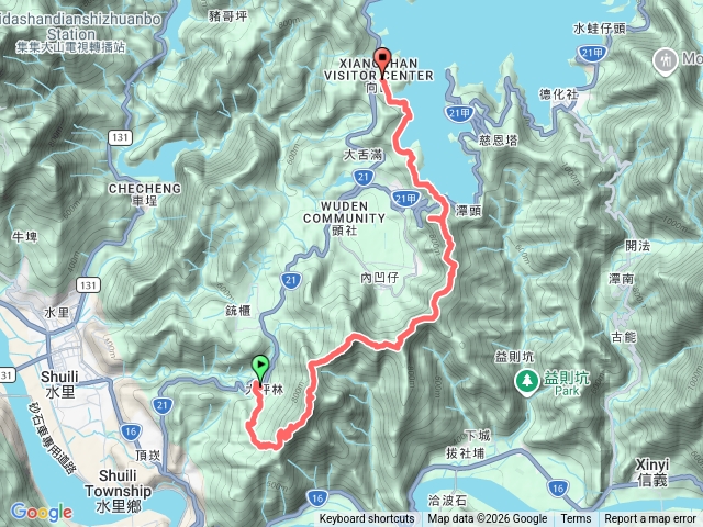 日月潭逐鹿古道雨社頭縱走150201