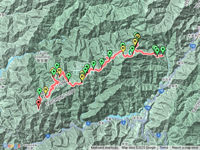 Y聖西稜神人路線預覽圖