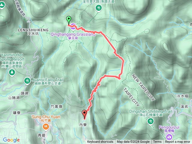 擎天崗-石梯嶺-北五指山-內寮預覽圖