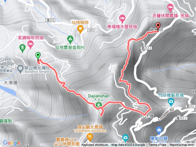 大尖山（上山經華山10-5步道+下山挑筍古道十字關）