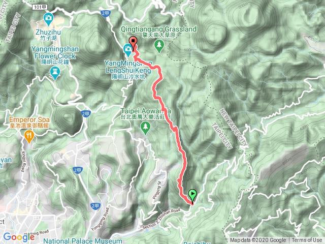 簡厝經竹篙山上七股山