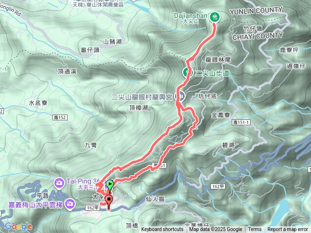 雲嘉五連峰O型縱走預覽圖