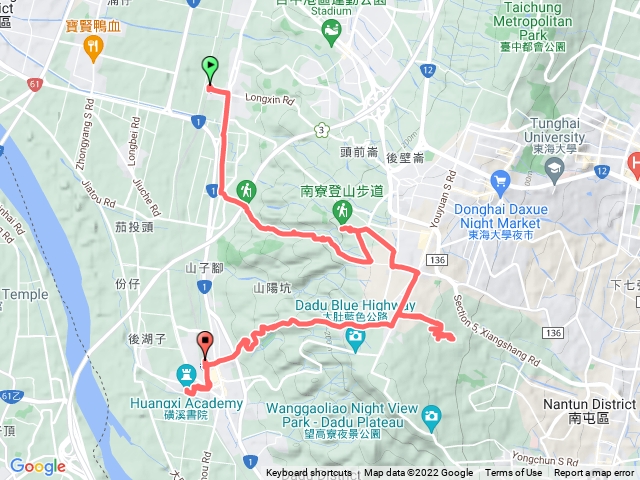 🔺台中：龍井駅 | 竹坑山（三等點）-乞食崙（土調局）-大尖山（土調局） | 大肚駅