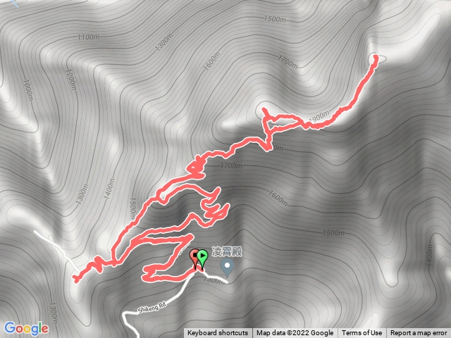 埔里六秀關刀山主西峰連走西關刀山北峰