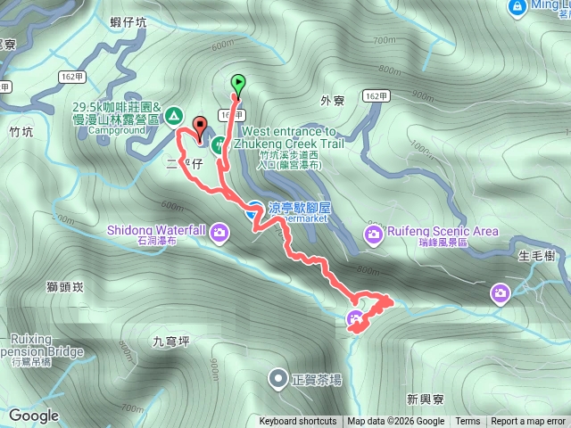 115/10/4-1-竹坑溪步道→龍宮瀑布來回預覽圖