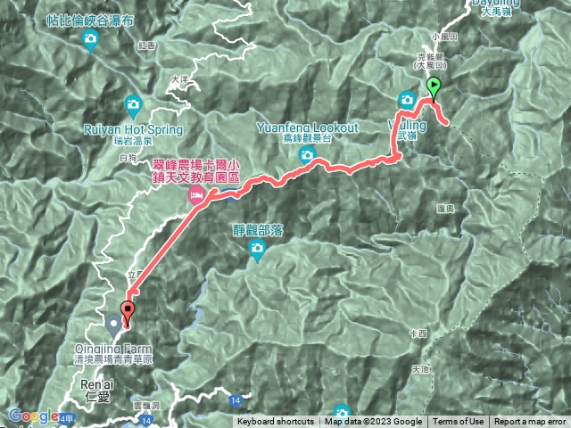 1120427小奇萊步道-武嶺-昆陽休息佔-鳶峰-博望新村