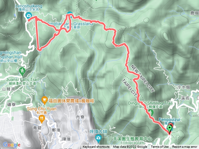 風櫃嘴-擎天崗-涓絲瀑布-冷水坑（來回）