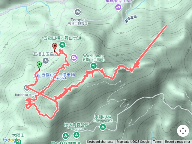 五指山路線規劃