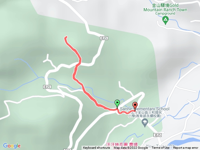 新北金山大崁路步道來回