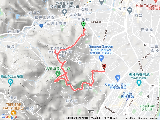 三角埔頂山（迴龍進樹林出）
