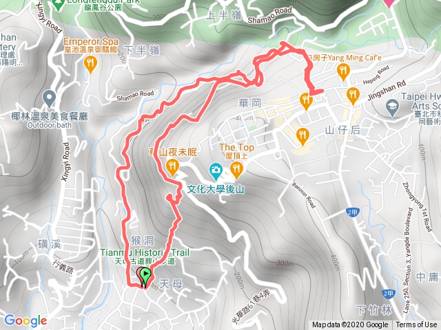 天母水管路 文化大學 o型