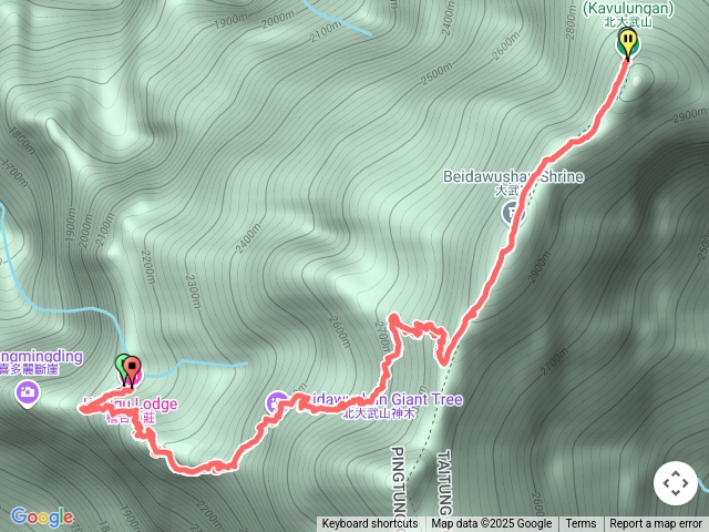 檜木山莊-北大武登頂