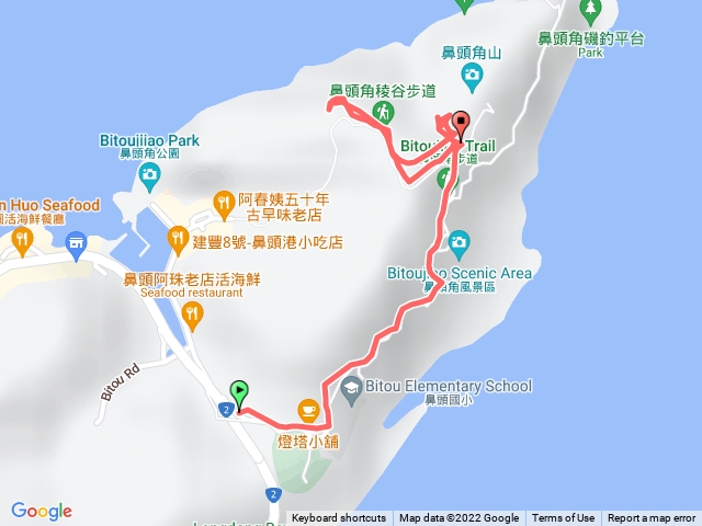 鼻頭角步道來回