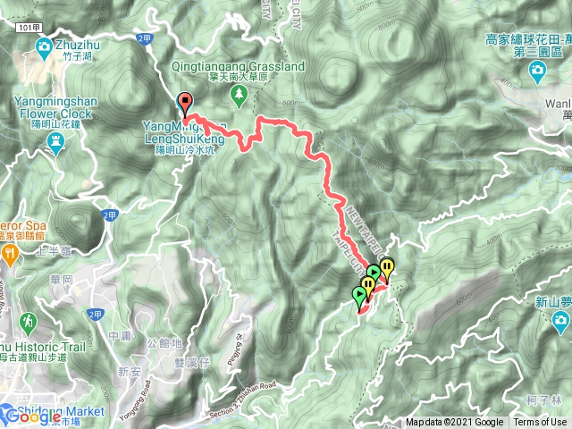 陽明山東段的冷水坑