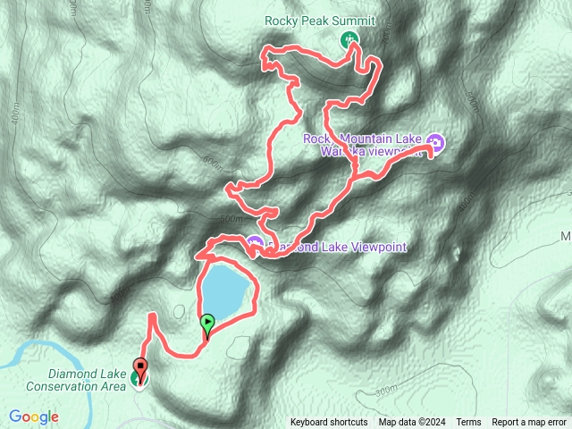 Diamond.LakeTanakaRockyMountainsummittrack